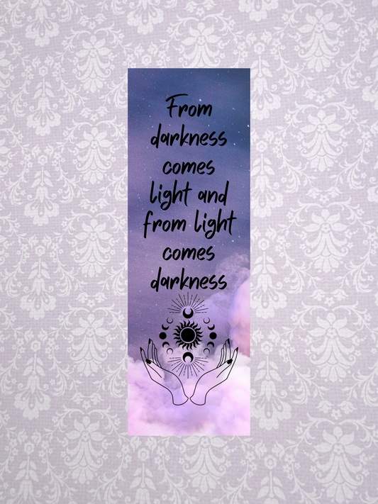 Darkness Comes Light, Light Comes Darkness