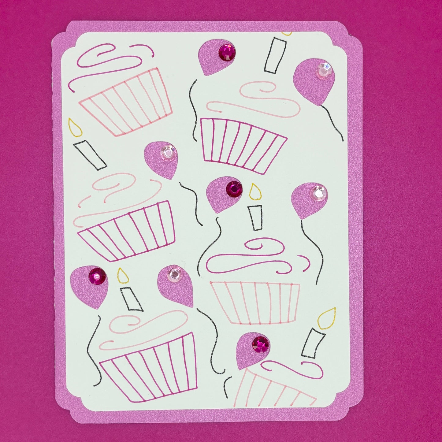 Cupcake Birthday Cards (4 Pack)