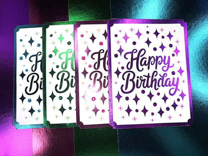 Sparkle Glam Birthday Cards (4Pack)