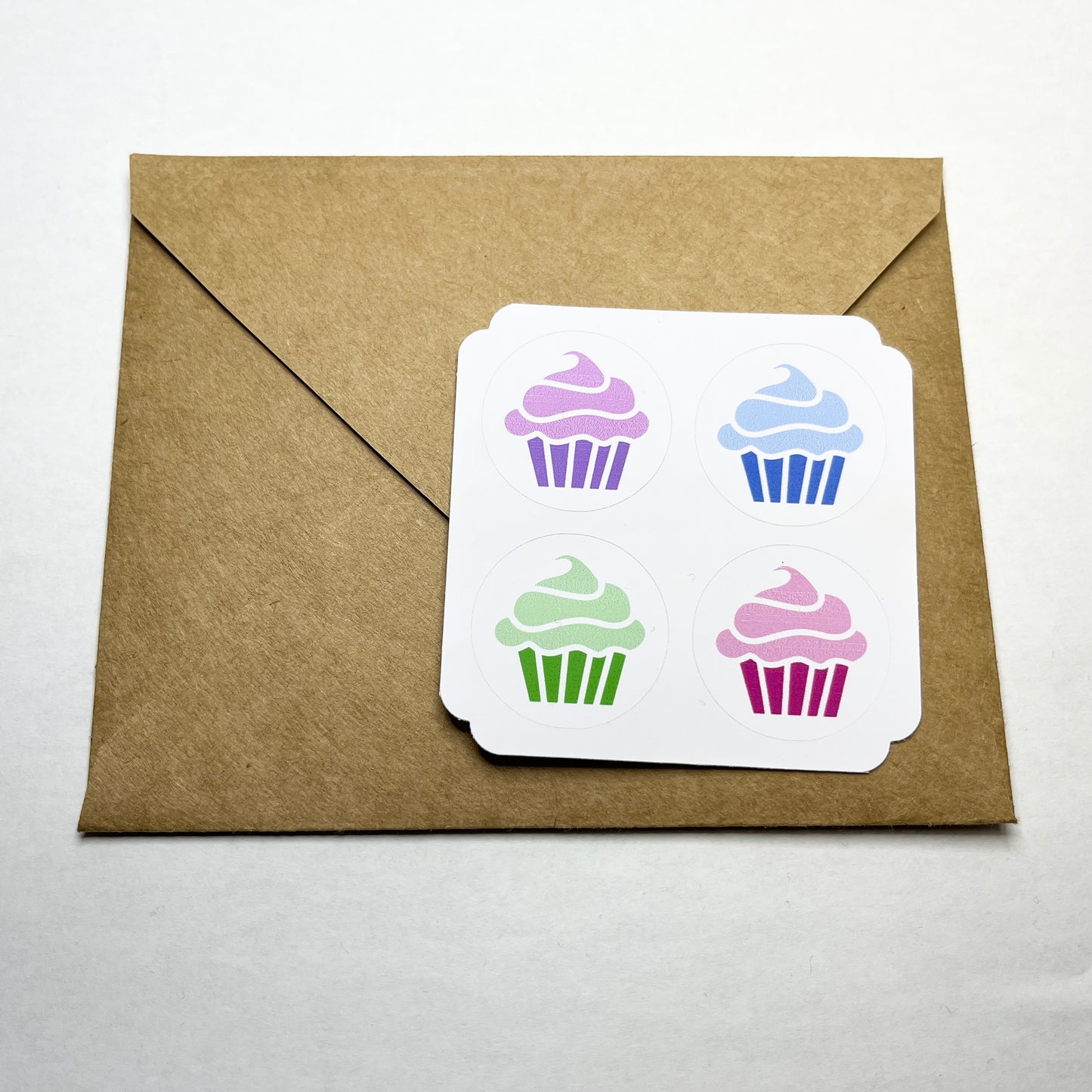 Cupcake Birthday Cards (4 Pack)